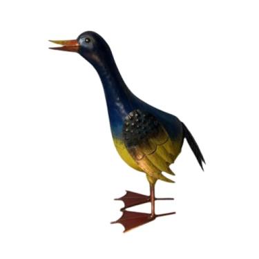 Imagem de Fenteer Estátua de Pato em Pé, Colorida, Criativa, Estatueta de Patos, Figura Decorativa para Pátio, Paisagem, Jardim Externo, Versátil, Style B