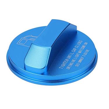Imagem de aqxreight Cor Azul Liga de Alumínio Carro Tanque de Combustível Exterior Decoração Capa Guarnição Se Encaixa para a Superfície Sua Corrosão de 2 Resistências que Torna o Material de Liga Longa Vida