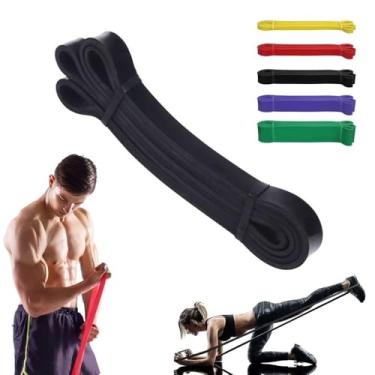 Imagem de Super Band Elástico Para Exercícios Faixa Elástica Resistencia Preto Médio Qualidade Premium (Média)