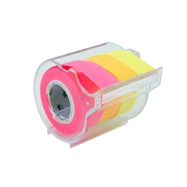 Imagem de Notas adesivas de rolo 4A, adesivo completo, notas autocolantes, 1 rolo/pacote, 4A adesivo 017-17, Yellow/Orange/Red