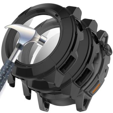 Imagem de Acddeny [Pacote com 2 capas com protetor de tela de vidro temperado compatível com COROS NOMAD, dureza 9H, 360°, capa protetora ultrafina para PC 2 preta