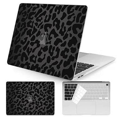 Imagem de Seorsok Capa compatível com MacBook Air de 13 polegadas 2021 2020 2019 2018 versão modelo A1932 A2179 M1 A2337 com Touch ID e pacote com 2 capas de teclado, capa rígida de plástico para laptop -