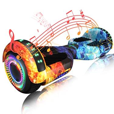 Imagem de SIMATE 6.5 Hoverboard with Bluetooth & LED Lights, Self Balancing Hover Boards for Kids & Adults & Girls & Boys, for All Ages