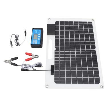 Imagem de TOPINCN Carregador de Painel Solar de 100 W, Kit de Painel Solar Com Controlador de Carga Inteligente de Silício Monocristalino para Carro, Barco, Trailer Marinho, Automotivo