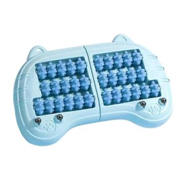 Imagem de Zxpjkyu Massageador de Pés, Rolo de Massagem Portátil, Rolo de Massagem Confortável, Estrutura Estável, Massagem Profunda Nos Tecidos, Material PP, para Mulhe, Azul