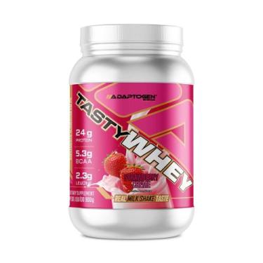 Imagem de Tasty whey adaptogen 900g - milk shake de morango