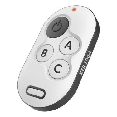Imagem de Controle Remoto Xtr 1004 Branco E Preto 04 Botões Intelbras
