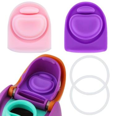 Imagem de BMSQOFD 2 conjuntos de tampas de vedação de substituição para boca de tampa Owala Freesip, peças de anel de vedação de silicone para garrafa de água acessórios de tampa superior para Owala Freesip 16