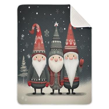 Imagem de Wassud Cobertor de Papai Noel para meninos e meninas, cobertor para bebês recém-nascidos, cobertores macios para bebês 76 x 101 cm