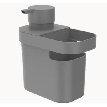 Imagem de Dispenser Detergente Organizador Pia Trium 650 ml chumbo Ou DT550