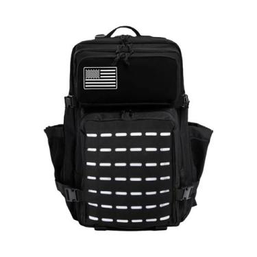 Imagem de Mochila Tática 50L MOLLE Para Caminhadas Ao Ar Livre Para Homens Com 2