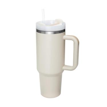 Imagem de Yuktha Copo de aço inoxidável Rasakraft 1200 ml | Copo isolado a vácuo com alça e tampa de canudo | Caneca de viagem para água quente e fria