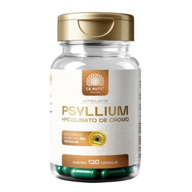 Imagem de Psyllium em Cápsulas + Piccolinato de Chromo em cápsulas Premium Ca.nuts - Suplemento alimentar, Regulador intestinal (1 caixa - Para 30 dias (120 Cápsulas))