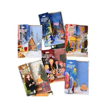 Imagem de Adesivos De Parede Com Padrão De Natal 14x10cm Etori Life, Pintura a Ó