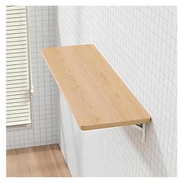 Imagem de Mesa dobrável montada na parede, mesa de parede, mesa suspensa para economia de espaço, mesa flutuante, mesa de lavanderia dobrável para pequenos espaços, escritório em casa, garagem, cozinha no porão