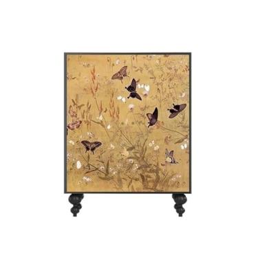 Imagem de CFGH6FDF Armário de sapatos de entrada de madeira de pinho armário de entrada armário de entrada armário de sapatos integrado sala de estar virado para parede porta dupla sapateira organizador de