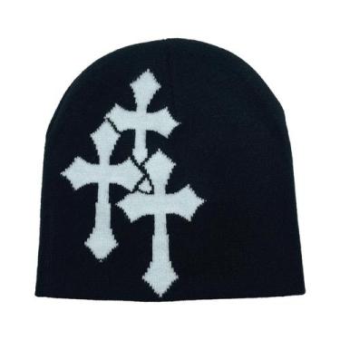 Imagem de Gorro De Malha Jacquard Y2K Hip Hop Para Adultos, Moda De Rua, Estilo 