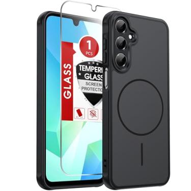 Imagem de LeYi Capa para celular Samsung Galaxy A16-5G: Capa para Samsung A16 5G [ajuste Mag-Safe] com protetor de tela e proteção contra batidas da câmera, capa fina e macia ao toque para Samsung Galaxy A16 5G