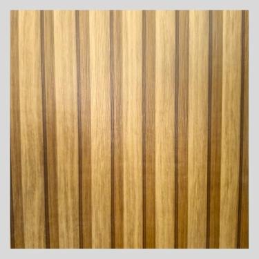 Imagem de Papel de Parede Adesivo Auto Colante efeito 3D Ripado Madeira Lavavel Sala Quarto(Ripado 3D Freijó Mel,10 METROS = 2 ROLOS)