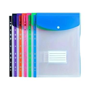 Imagem de Pastas Expansíveis A4 (12/6 Unidades) Com Bolsos Para Fichário De 11 A