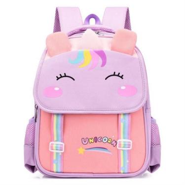 Imagem de Mochila Escolar Infantil Menino Menina Dinossauro 030 - oem, Lilás