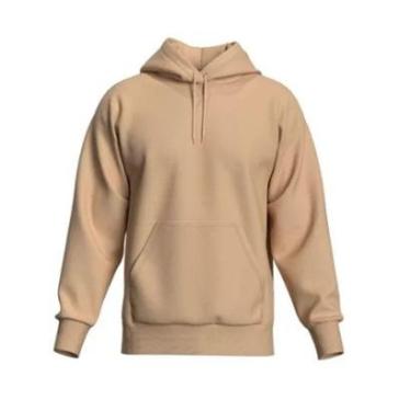 Imagem de Casaco Moletom Claro Masculino e Feminino blusa de frio Canguru Com Capuz e Bolso-Feminino