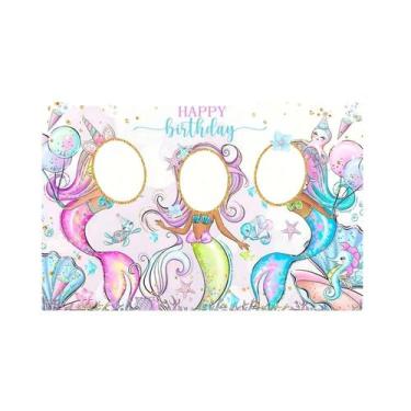 Imagem de Decoração Para Festa De Aniversário Com Tema De Sereia, Acessórios Par