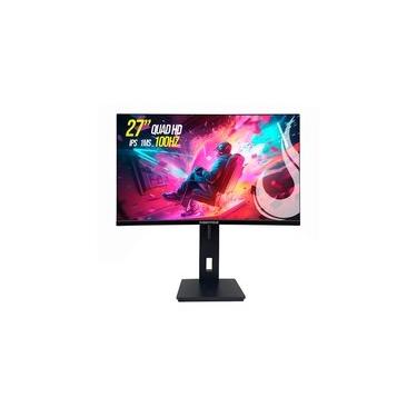 Imagem de Monitor Profissional Rise Mode 27", 4K, 1ms, IPS, HDMI e DisplayPort, Ajuste de Altura, Preto - RM-MOGL-27F604K-B