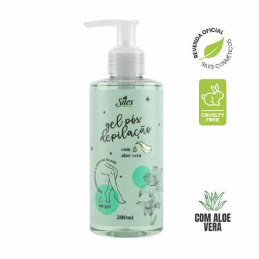 Imagem de Gel Pós Depilação Calmante Hidratante Aloe Vera 200ml Siles Sensível