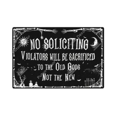 Imagem de Placa De Metal Vintage De Halloween, Arte De Parede Decorativa Para Ca