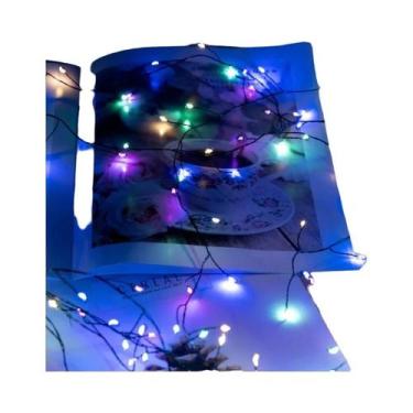 Imagem de Luzes De Fada LED Em Cacho Tipo Fogo De Artifício Para Decoração De Gu