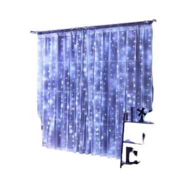 Imagem de Cortinas De Luzes De Natal LED Alimentadas Por Bateria, Decorações De 