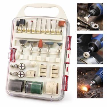 Imagem de Kit 71 Acessórios Para Micro Retífica Universal Com Maleta Corte Lixa Polimento Gravação Artesanato