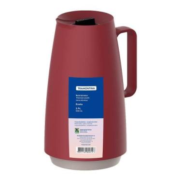 Imagem de Garrafa Térmica Tramontina Bule Exata - 0,5 Litro Vermelho, 500ml, Ver