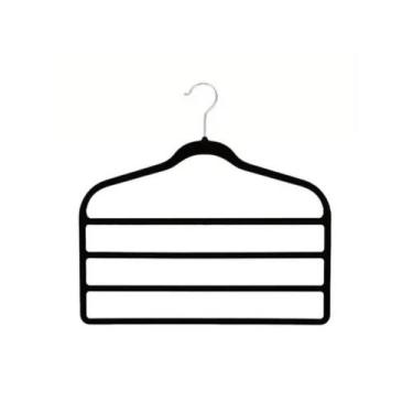 Imagem de Kit 5 Cabides de Veludo Slim Antideslizante P/ Calça Saia - Mazzilli, 