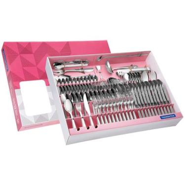 Imagem de Faqueiro Inox 100 Peças Laguna Tramontina - Não definido, Prata, 100