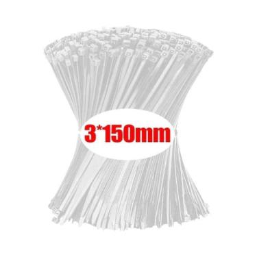 Imagem de Abraçadeiras De Nylon Reutilizáveis 100-1000 Peças, Auto-Lock Com Para