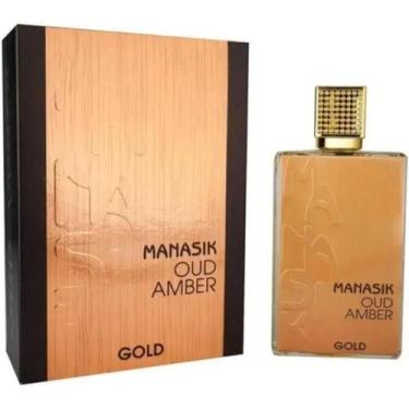 Imagem de Manasik Oud Amber Gold EDP 100ml Árabe Oriental Ambarado Fixação Excep