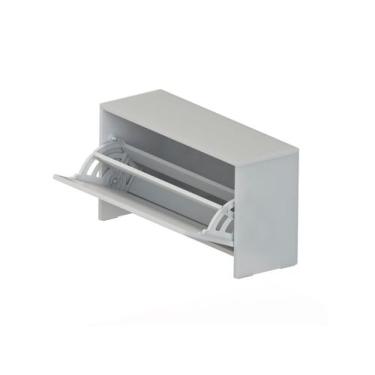 Imagem de Sapateira 1 Porta 2 Prateleiras Multivisão Vai e Vem, Branco
