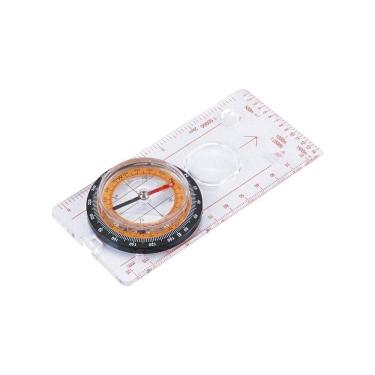 Imagem de Bússola Oriente com Régua, Escalas 1:25000 e 1:50000, Lupa e Indicadores Fluorescentes Transparente