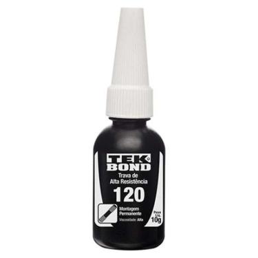 Imagem de Trava para Parafuso Trava Parafuso 120 para Roscas e Porcas Alta Resistência 10G Tekbond