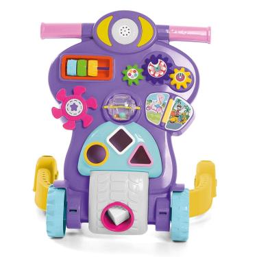 Imagem de Andador Infantil Educativo Bebê Piloto Rosa 888 Tateti