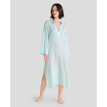 Imagem de Vestido Liso Abertura - Lohe, Turquesa, M