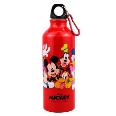 Imagem de Garrafa alumínio vermelho turma mickey minnie 500ml - disney