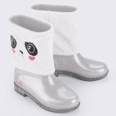 Imagem de Bota Galocha Infantil Feminina  - Grendene Kids, Cinza, 30
