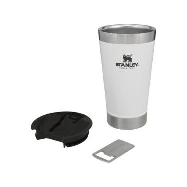 Imagem de Copo Termico Stanley Cerveja Com Tampa 8031 Polar 473Ml, Branco Polar