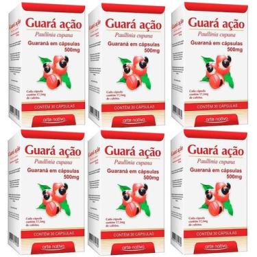 Imagem de Guaraná Energia Guara Acao 500mg 30 Caps 6 unidades - Arte Nativa