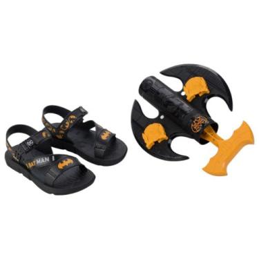 Imagem de Sandália Batman Lançador Grendene 23111 Preto/Amarelo, Preto, Amarelo,
