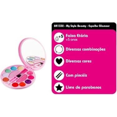 Imagem de Maquiagem Infatil com Espelho Glamour Multi - Multikids Baby