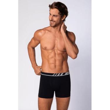 Imagem de Cueca masculina adulto lupo 0671-002 boxer microfibra sem costura, Pre